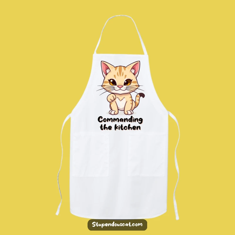 Funny Proud Feline Apron: Cook with Pride - Great Funny Gift