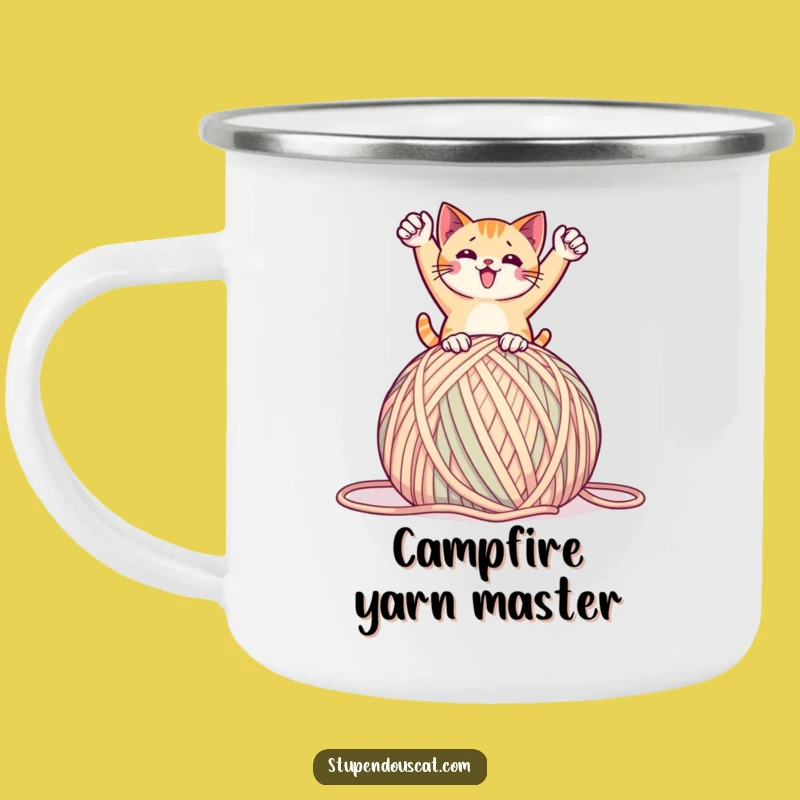 Funny Yarn Master Camping Mug: Victory Brew, Great Funny Gift