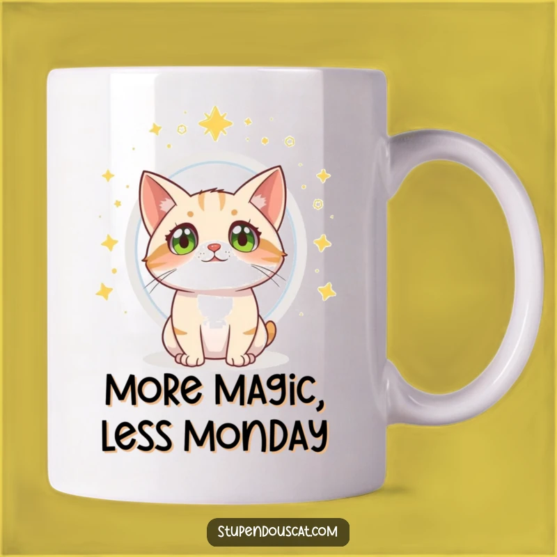 Funny Cat Portal Wonder Mug - Magical Adventure Feline Gift