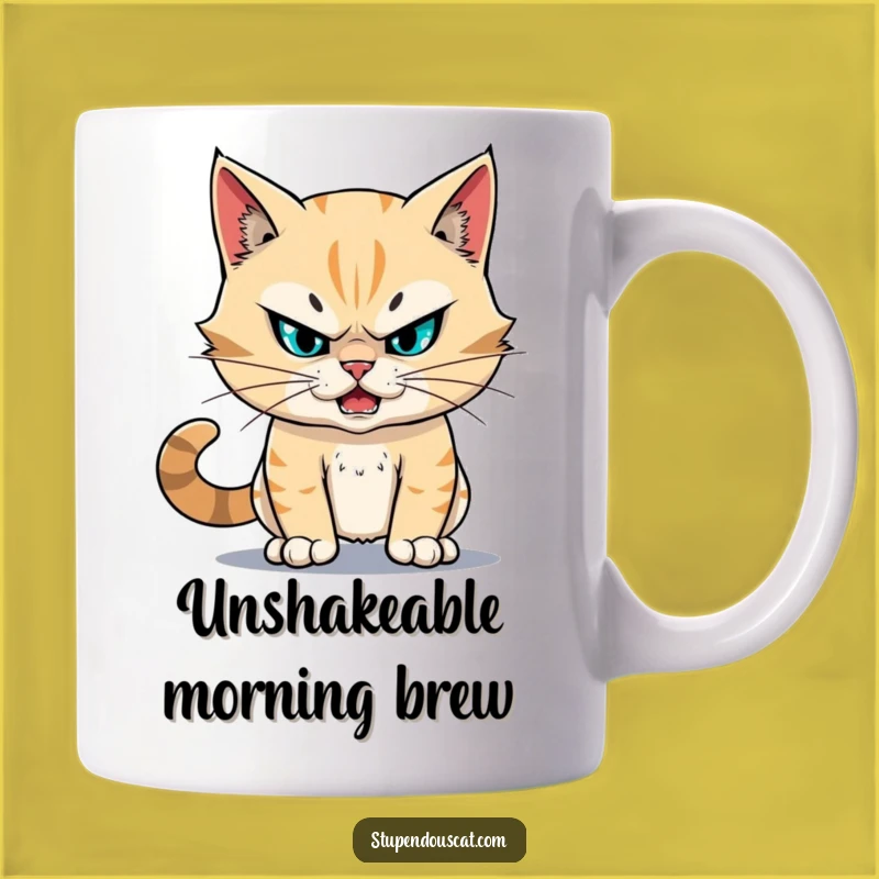 Funny Fearless Cat Mug: Stupendous Courage Gift for Cat Lovers