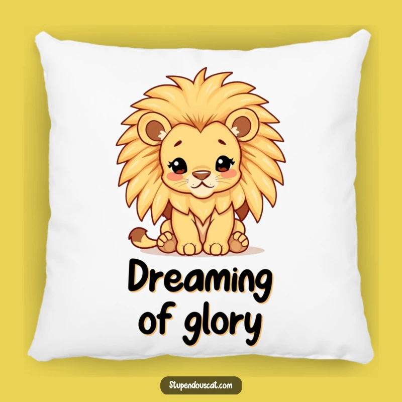 Funny Lion Cub Mane Pillow - Plush Majestic Character Cushion Gift