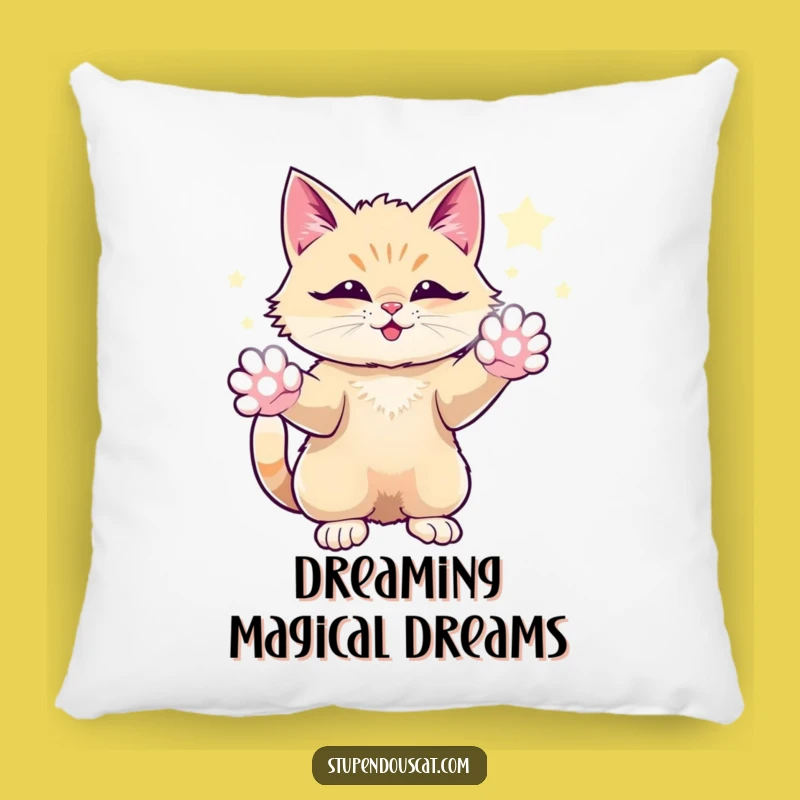 Funny Magical Cat Pillow: Cozy Comfort with Awe-Inspiring Sparkling Energy