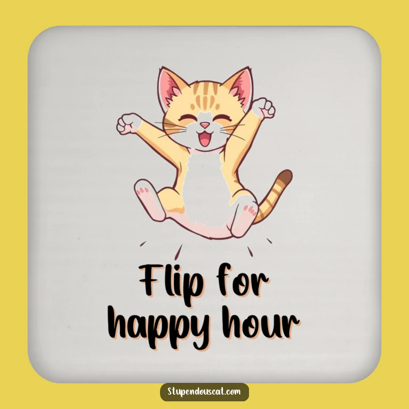 Funny Dynamic Cat Cub Flip Coaster - Protect Surfaces with Action & Humor