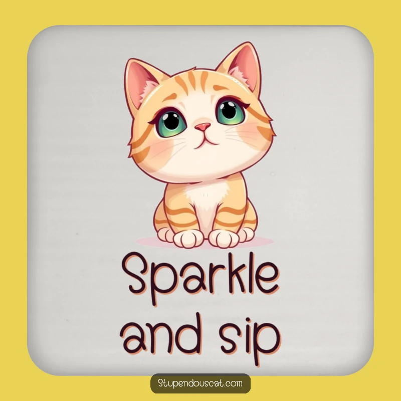 Funny Wonder Cat Coaster - Protect Surfaces with Magical Humor Gift