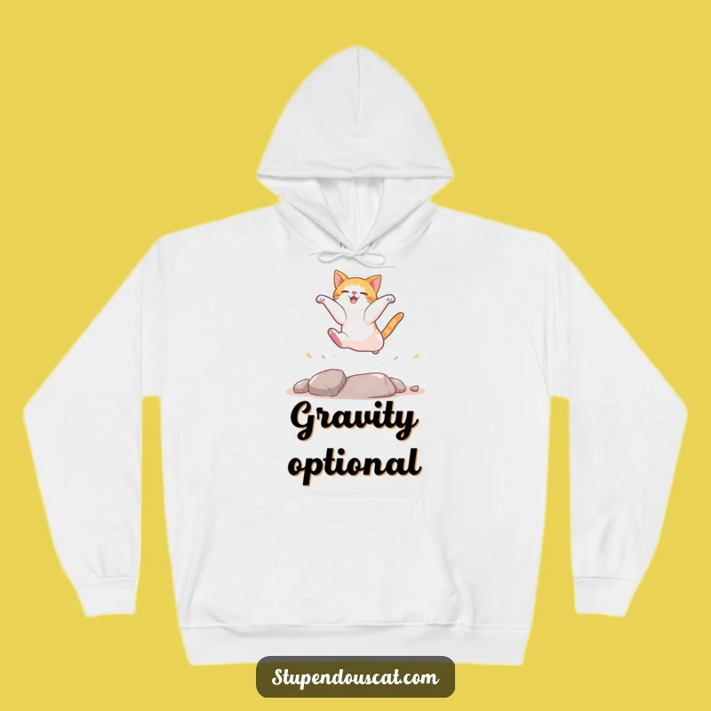 Funny Cat Landing Hoodie: Cozy Comfort Meets Hilarious Feline Action, Great Funny Gift