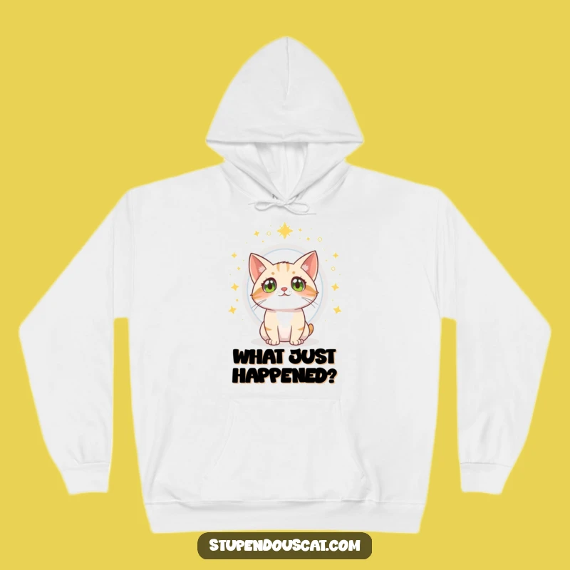 Funny Cat Portal Wonder Hoodie - Cozy Magic and Adventure Gift