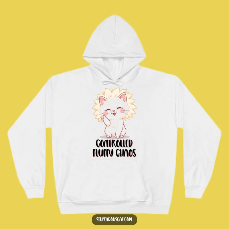 Funny Wild Mane Cat Hoodie - Cozy & Humorous Pet Lover Gift