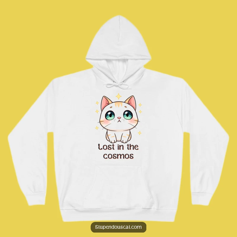 Funny Cosmic Cat Hoodie: Stay Cozy Under the Stars Funny Gift