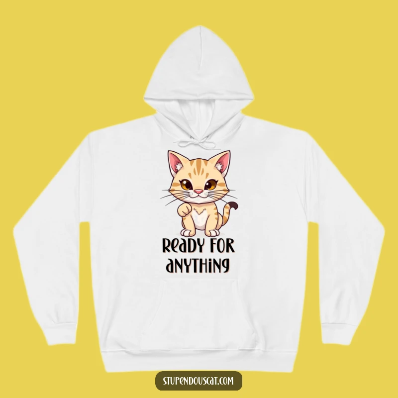Funny Proud Feline Hoodie: Cozy Strength - Ultimate Funny Gift
