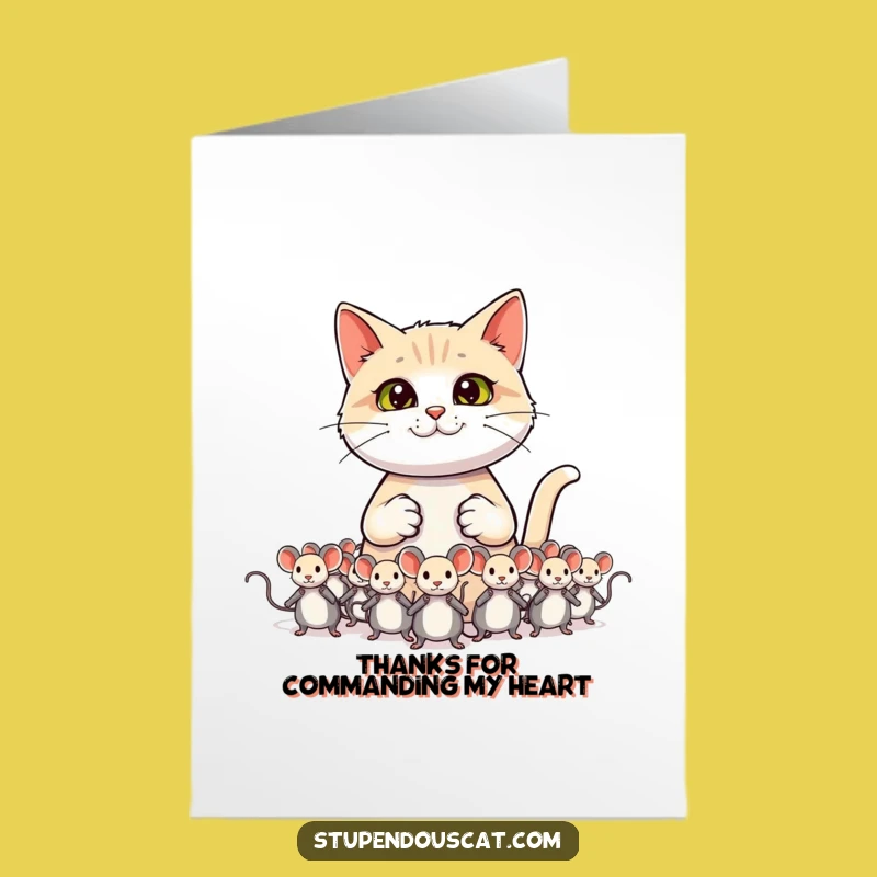 Free Printable Thank You Card: Boss Cat Gratitude, Tiny Army Gift