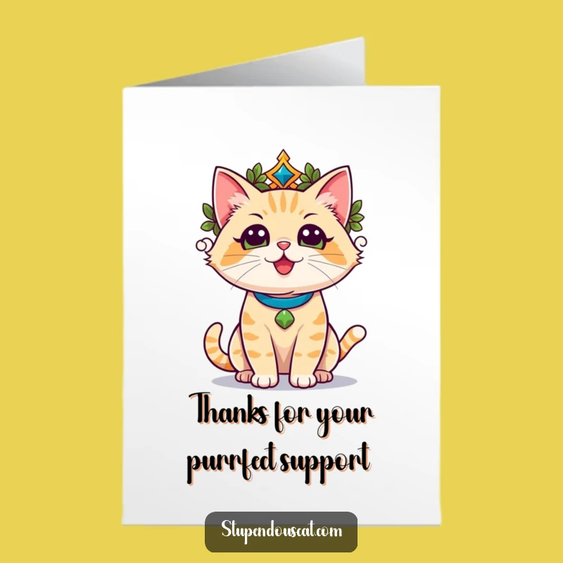 Free Printable Thank You Card: Champion Cat Victor Greeting, Funny Thank You Downloadable