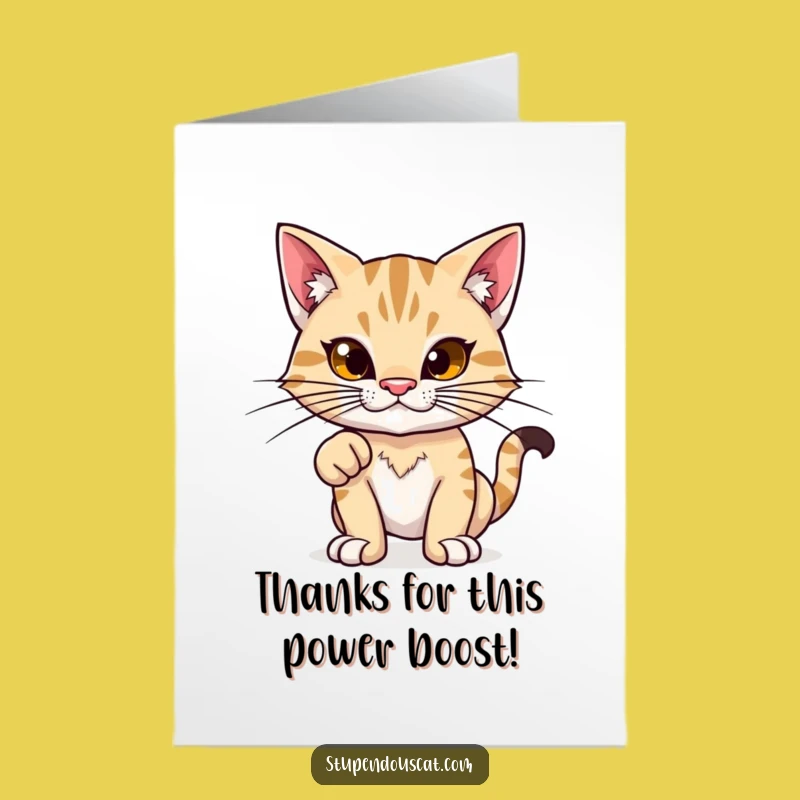 Free Printable Thank You Card: Proud Cat, Downloadable Funny Gratitude