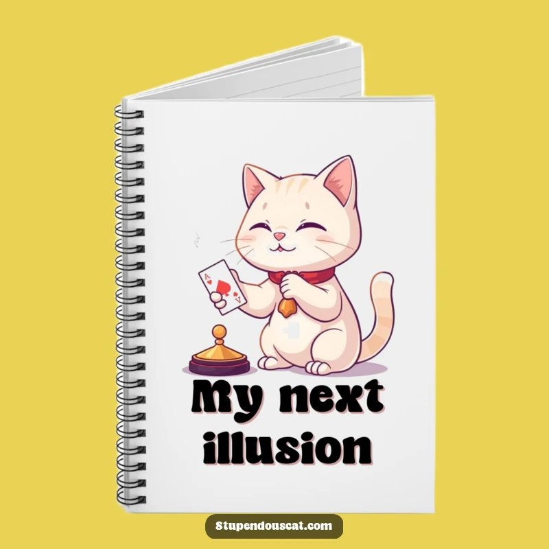 Funny Cat Magic Notebook: Card Appearing Ideas - Journal for Creatives