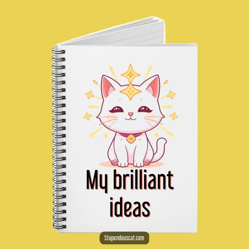 Funny Radiant Celestial Cat Notebook: Jot Down Cosmic Thoughts, Ideal Funny Gift!