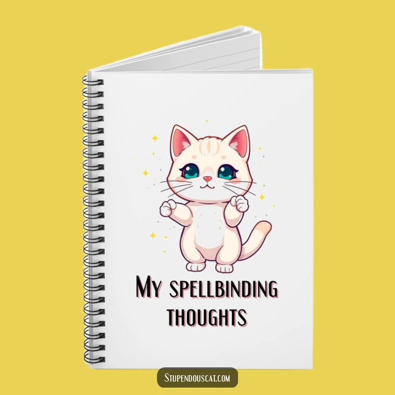Magical Cat Sparkles Notebook - Dazzling Feline Journal Gift