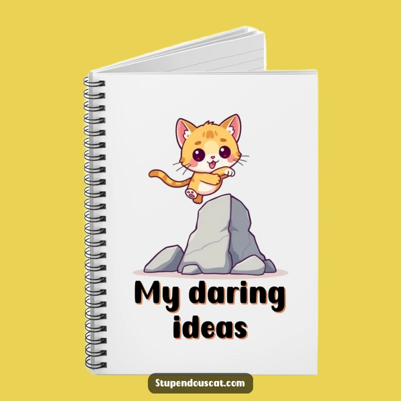 Valiant Cat Cub Leap Notebook: Jot Down Your Ambitious Goals!