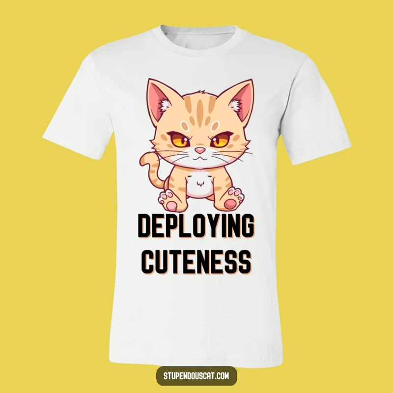 Funny Action Cat Cub T-Shirt - Bold & Humorous Tee for Cat Fans