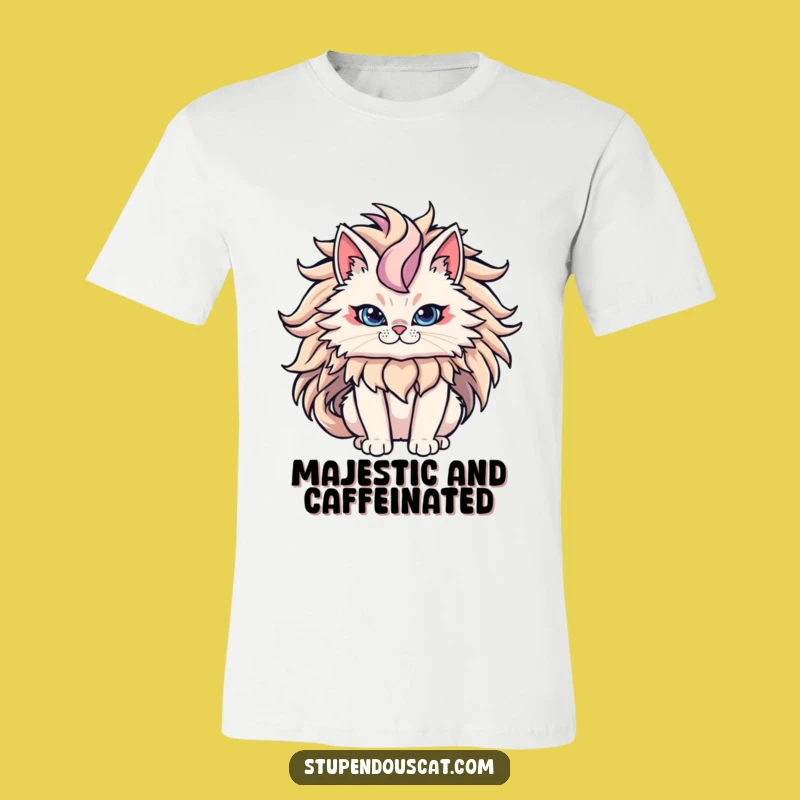 Epic Mane Cat T-Shirt - Powerful Feline King Funny Apparel Gift