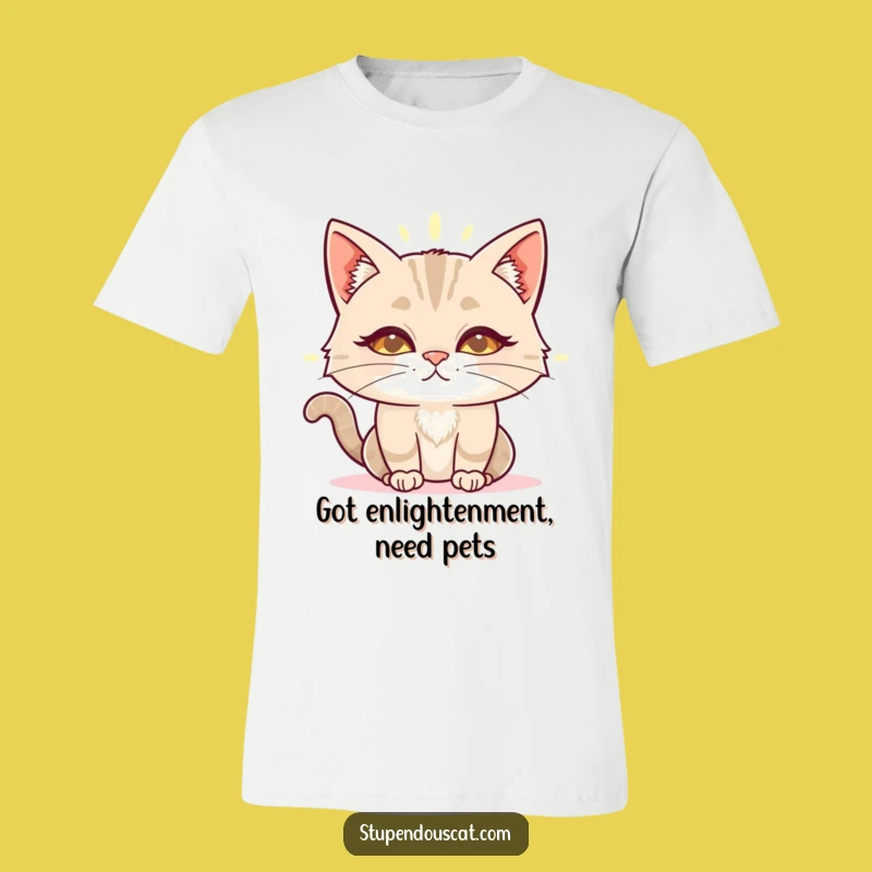 Funny Wise Cat Aura T-Shirt: Wear Your Inner Light