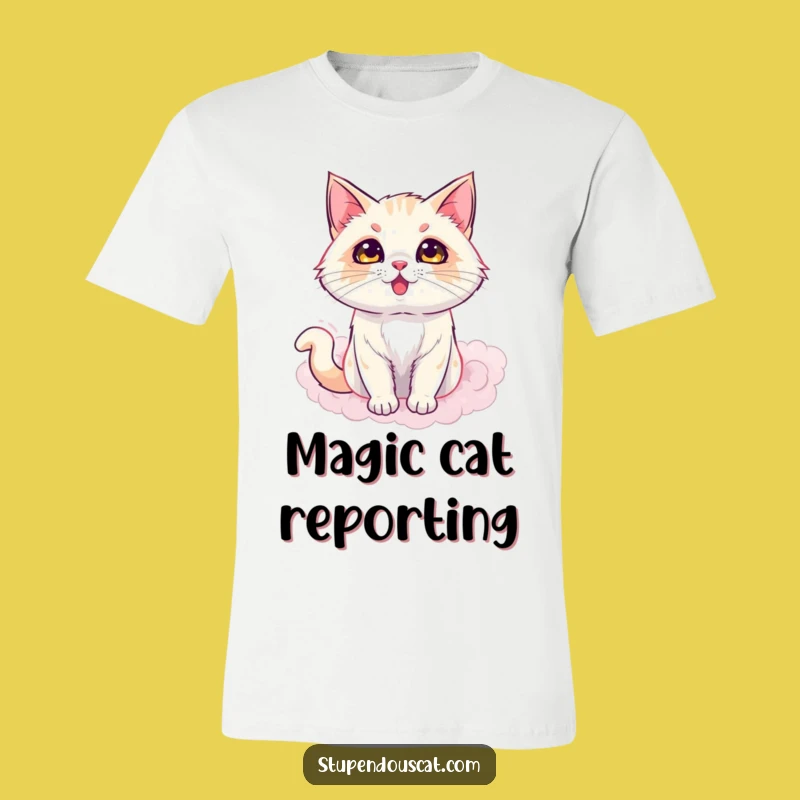 Funny Dazzling Cat Smoke T-Shirt: Mystical Feline Style, Great Funny Gift