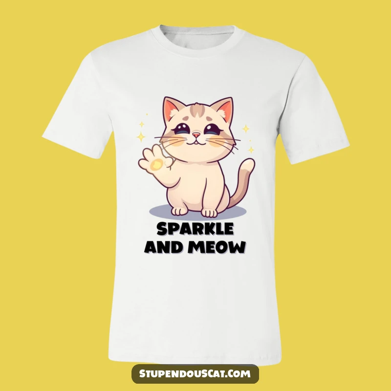 Funny Magical Cat Spell T-Shirt - Whimsical and Hilarious Feline Apparel