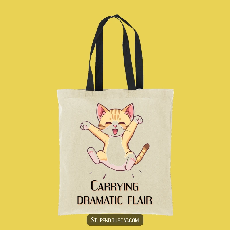 Funny Dynamic Cat Cub Flip Tote Bag - Carry Action & Humor