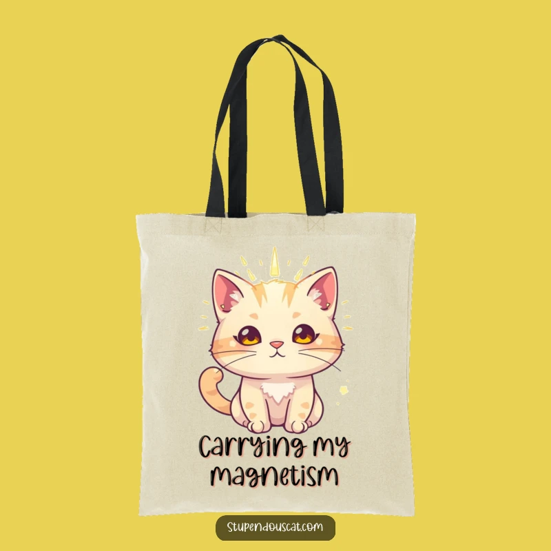 Funny Radiant Cat Tote Bag - Carry Powerful Charm Everywhere Gift